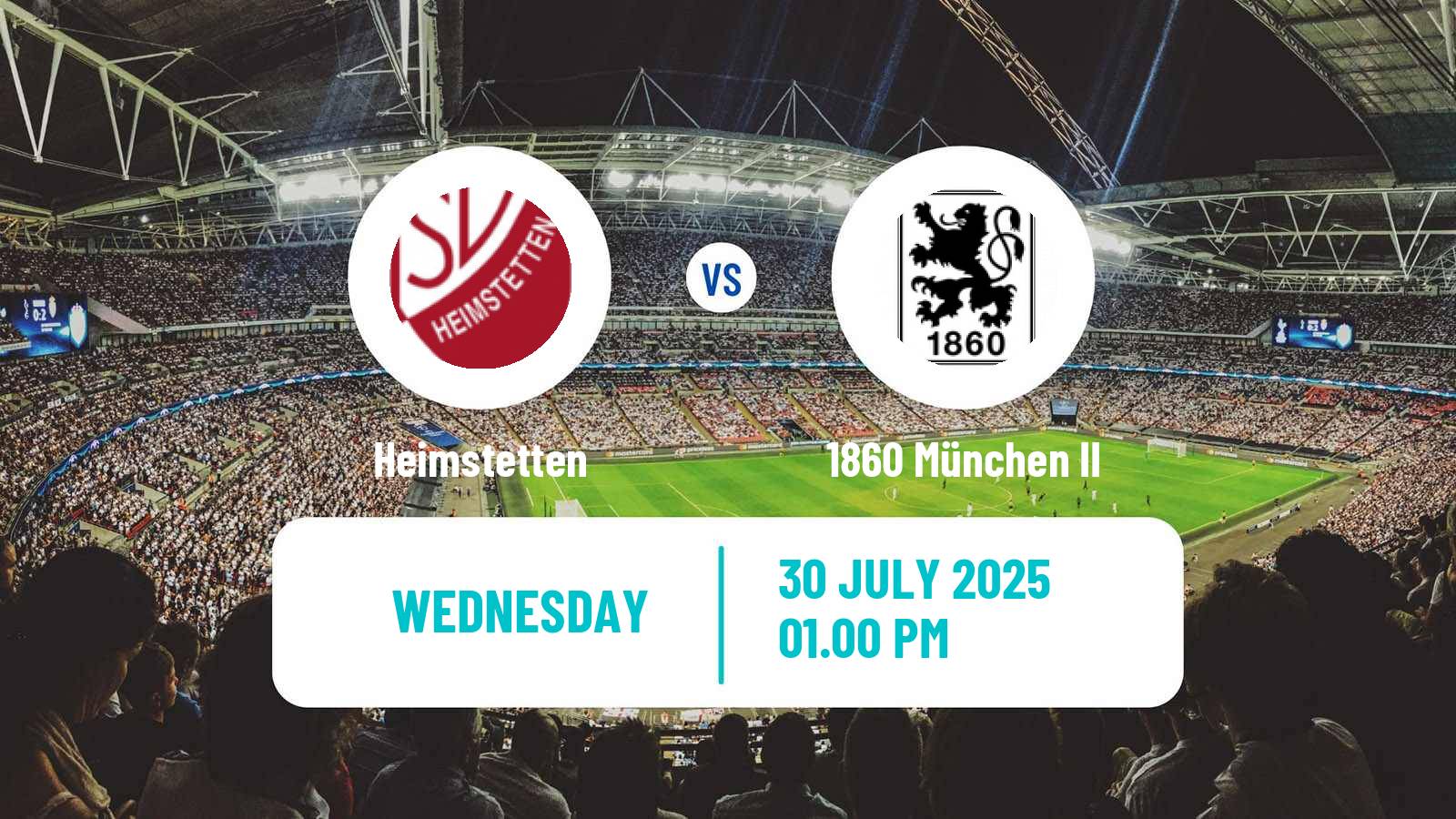 Soccer German Oberliga Bayern Süd Heimstetten - 1860 München II