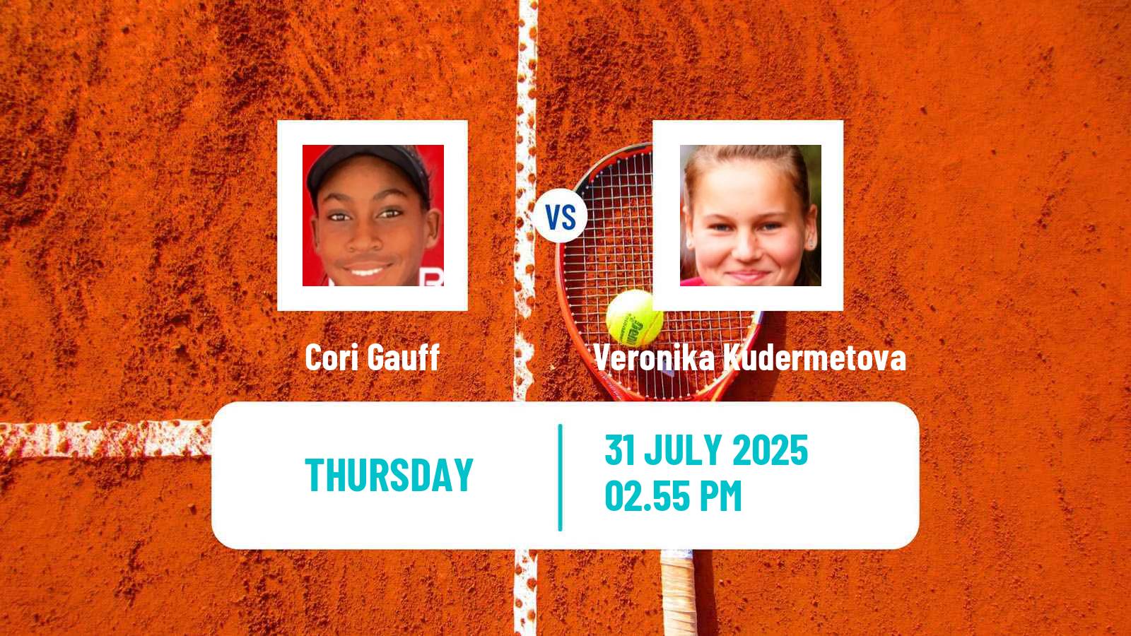 Tennis WTA Montreal Cori Gauff - Veronika Kudermetova