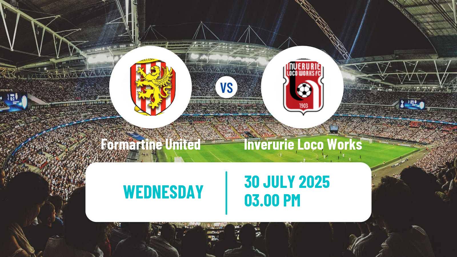 Soccer Scottish Highland League Formartine United - Inverurie Loco Works