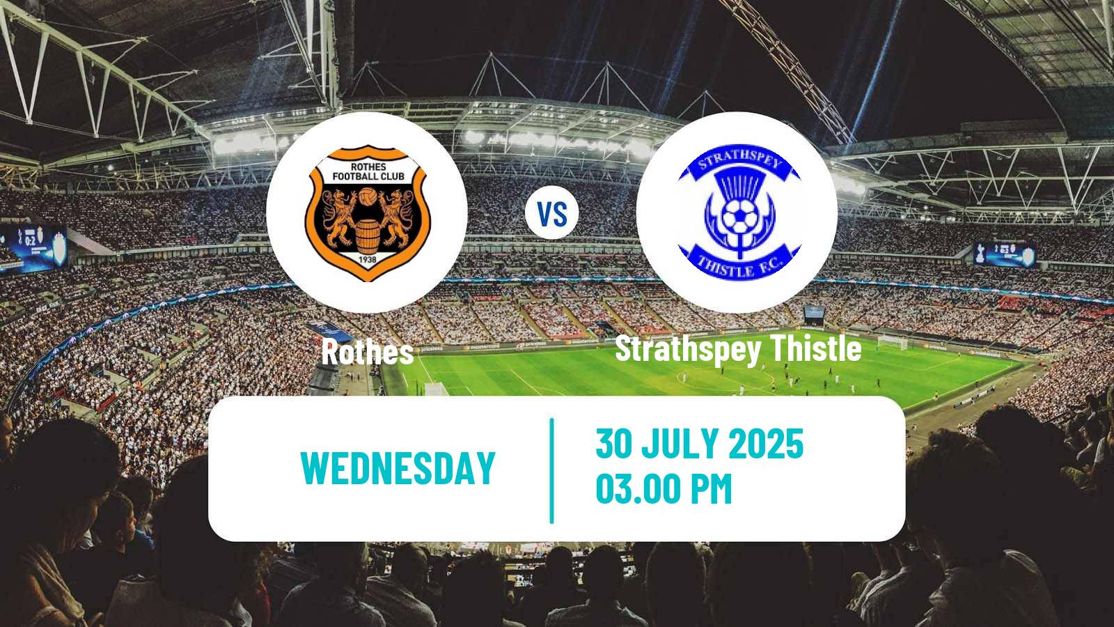 Soccer Scottish Highland League Rothes - Strathspey Thistle