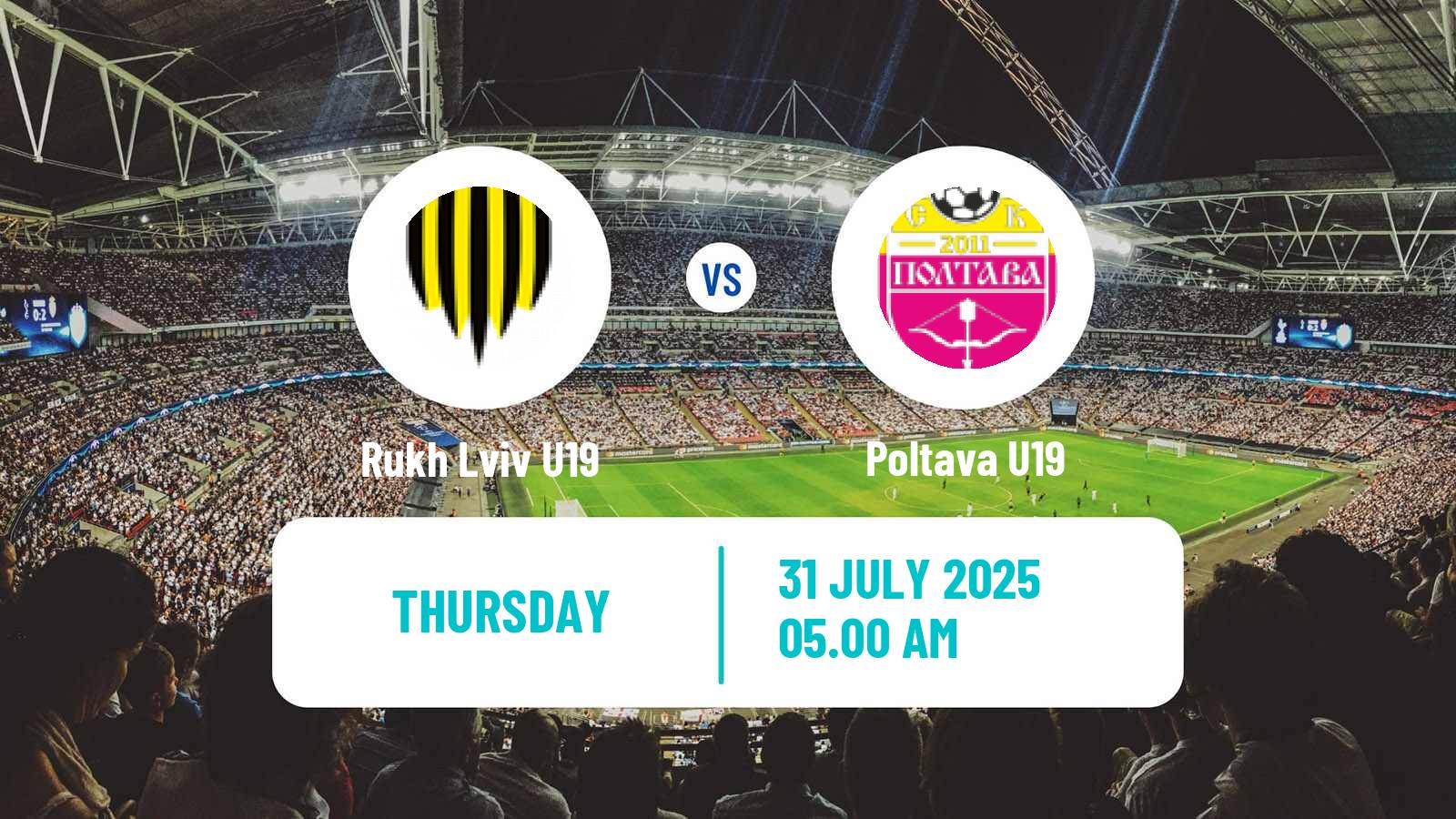 Soccer Ukrainian U19 League Rukh Lviv U19 - Poltava U19