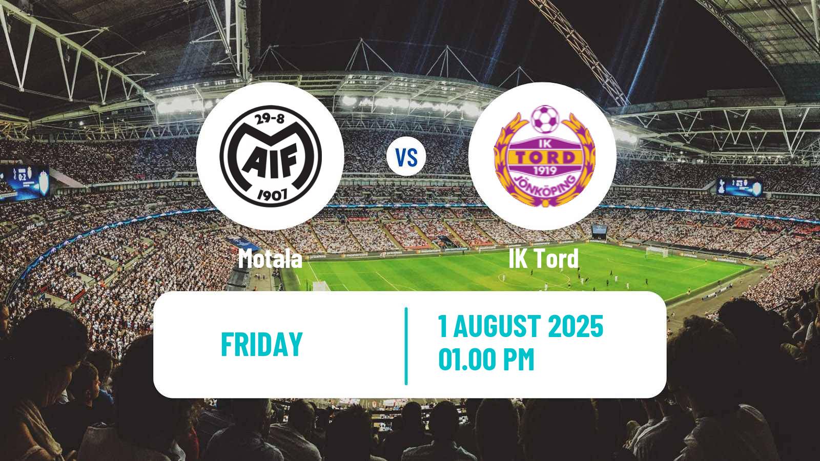 Soccer Swedish Division 2 - Norra Götaland Motala - Tord