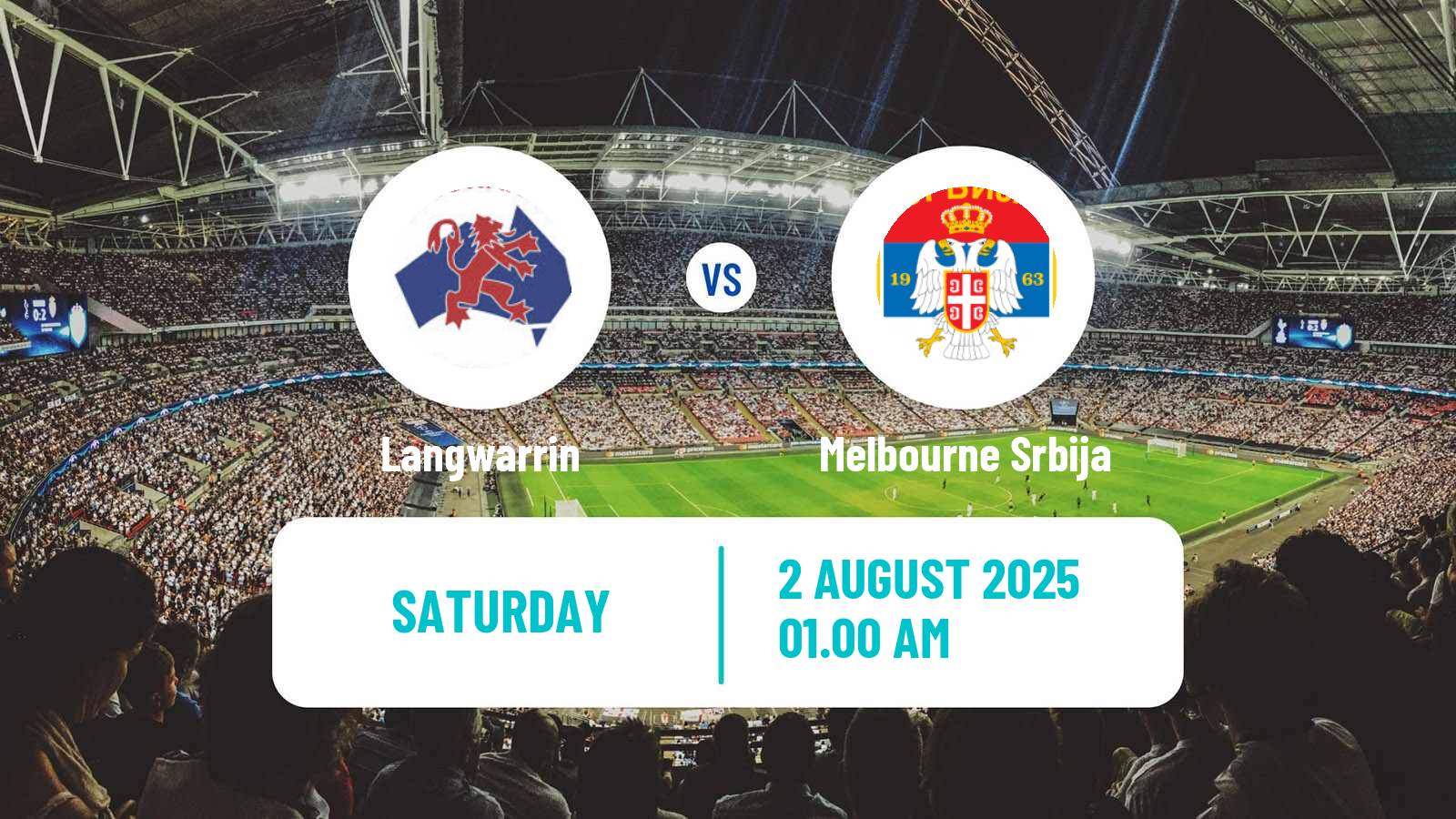 Soccer Australian Victoria Premier League Langwarrin - Melbourne Srbija