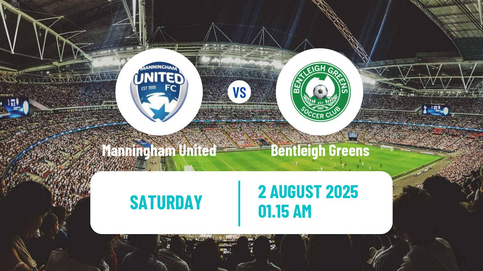 Soccer Australian Victoria Premier League Manningham United - Bentleigh Greens