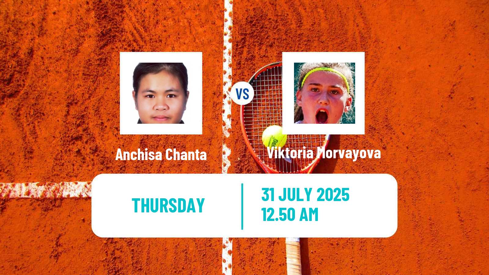 Tennis ITF W35 Nakhon Pathom Women Anchisa Chanta - Viktoria Morvayova
