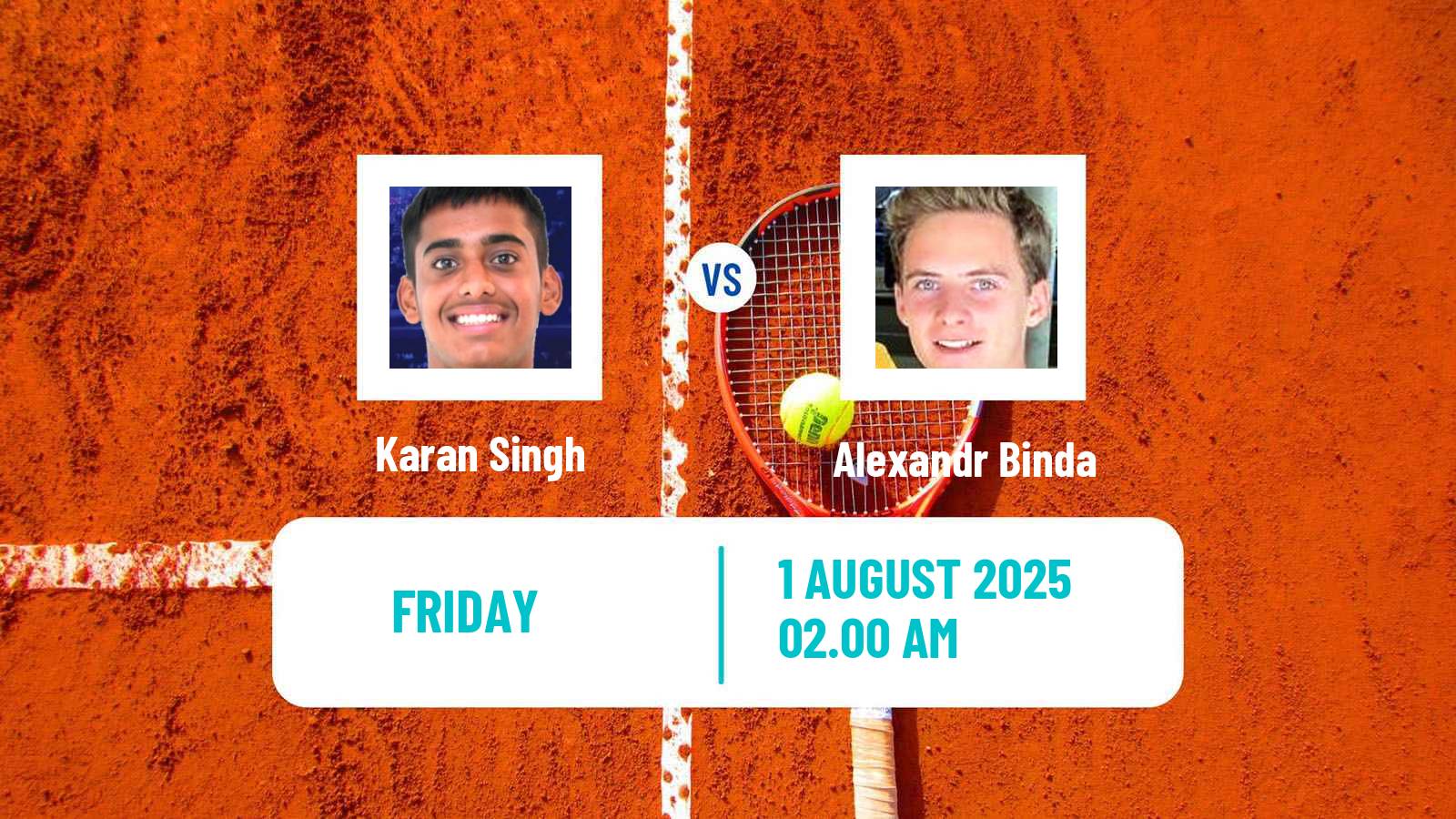 Tennis Astana Challenger Men Karan Singh - Alexandr Binda
