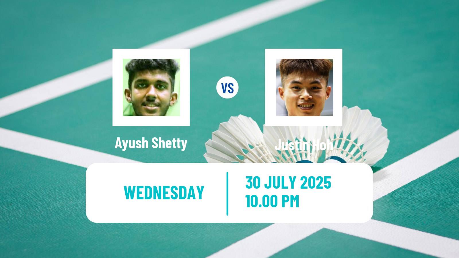 Badminton BWF World Tour Macau Open Men Ayush Shetty - Justin Hoh