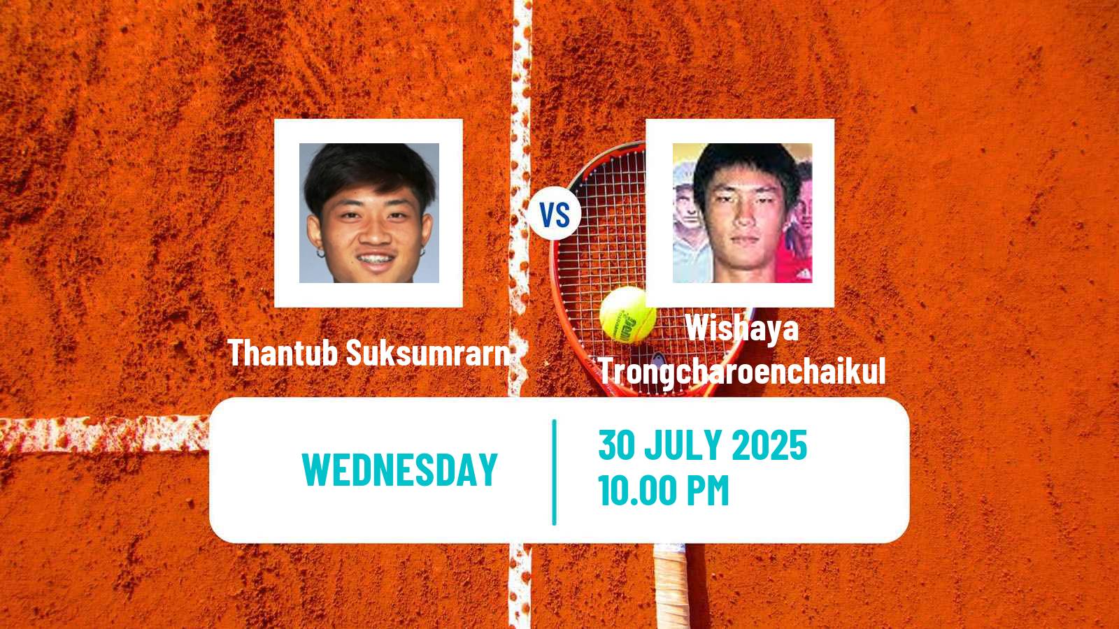 Tennis ITF M15 Nakhon Pathom 3 Men Thantub Suksumrarn - Wishaya Trongcharoenchaikul