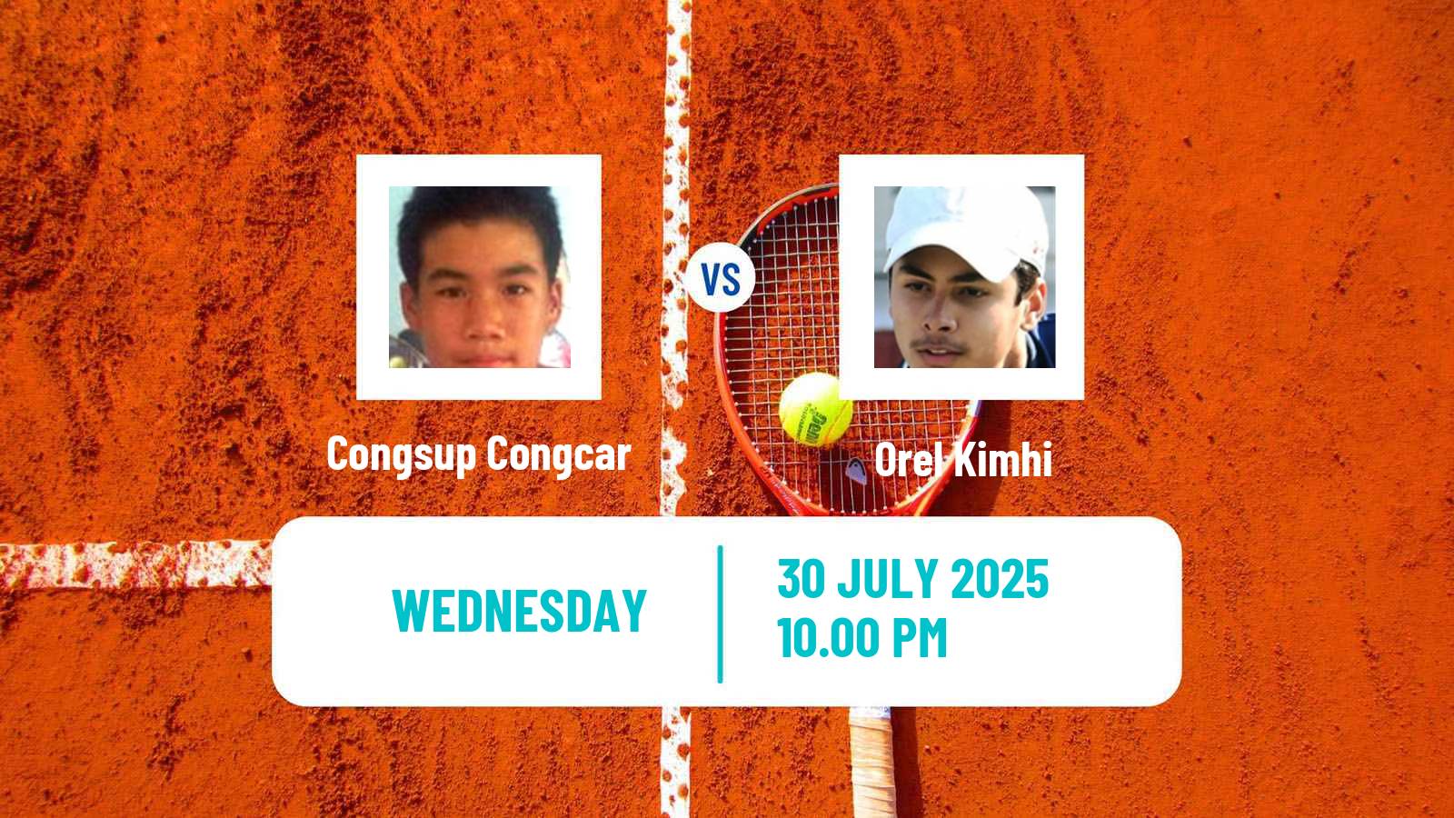 Tennis ITF M15 Nakhon Pathom 3 Men Congsup Congcar - Orel Kimhi