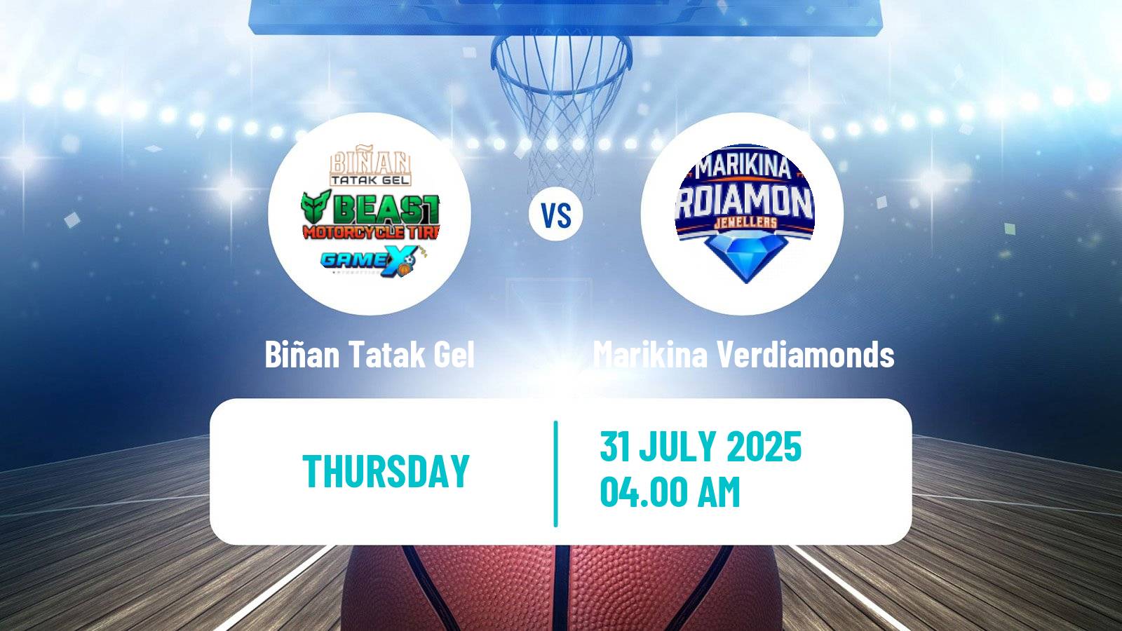 Basketball Philippines MBPL  Biñan Tatak Gel - Marikina Verdiamonds