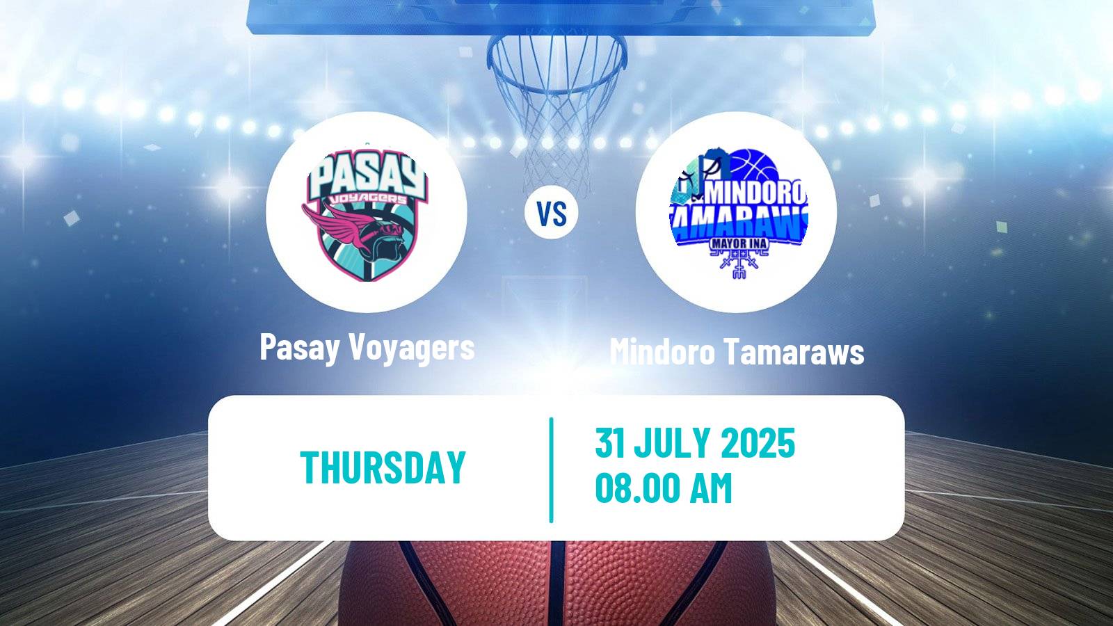 Basketball Philippines MBPL  Pasay Voyagers - Mindoro Tamaraws