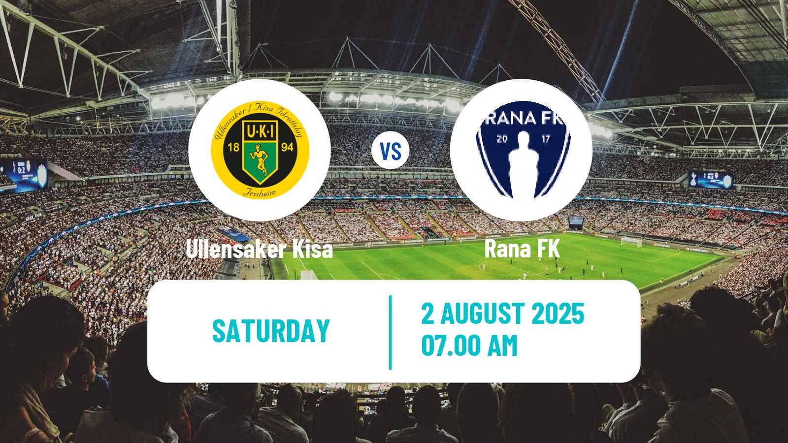 Soccer Norwegian Division 2 - Group 2 Ullensaker Kisa - Rana