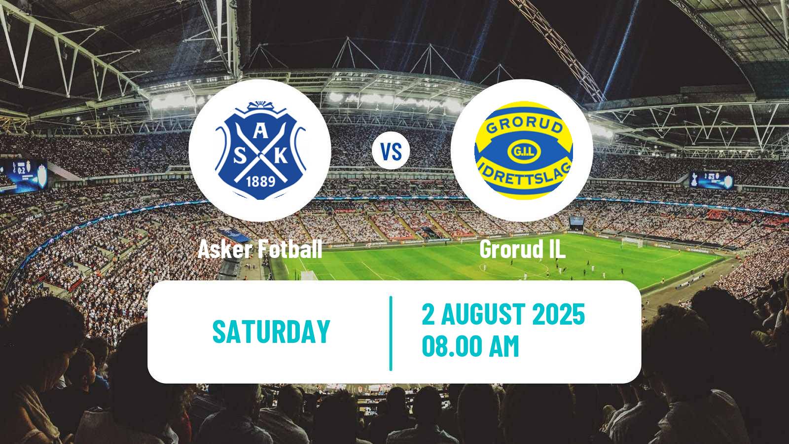 Soccer Norwegian Division 2 - Group 2 Asker Fotball - Grorud