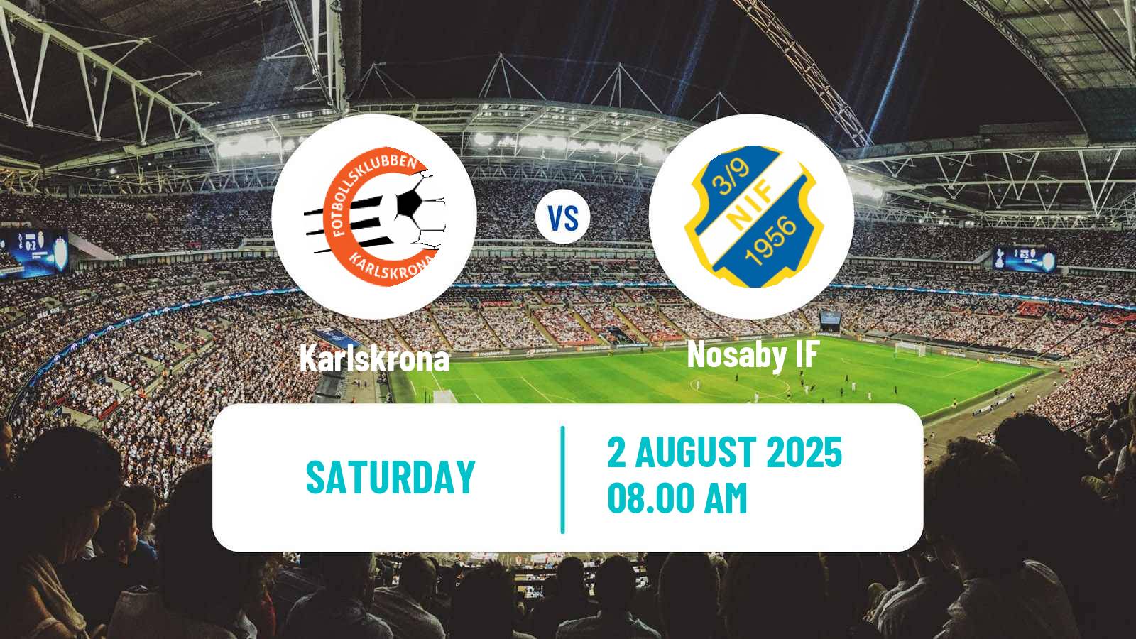 Soccer Swedish Division 2 - Södra Götaland Karlskrona - Nosaby