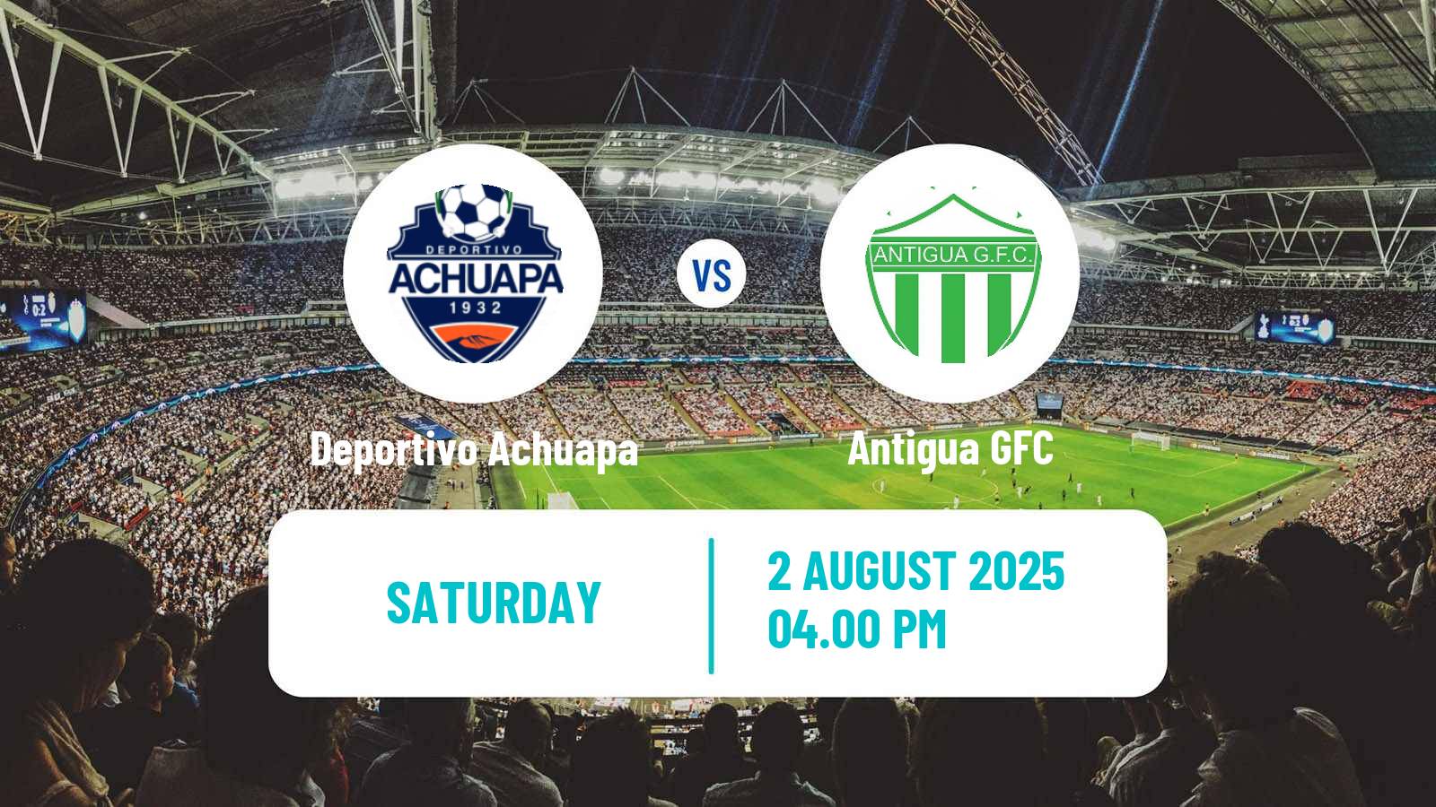 Soccer Guatemala Liga Nacional Deportivo Achuapa - Antigua GFC