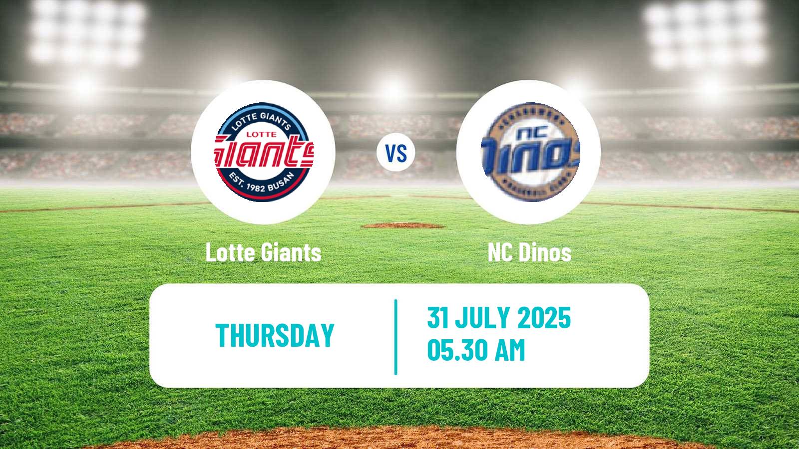 Baseball KBO Lotte Giants - NC Dinos
