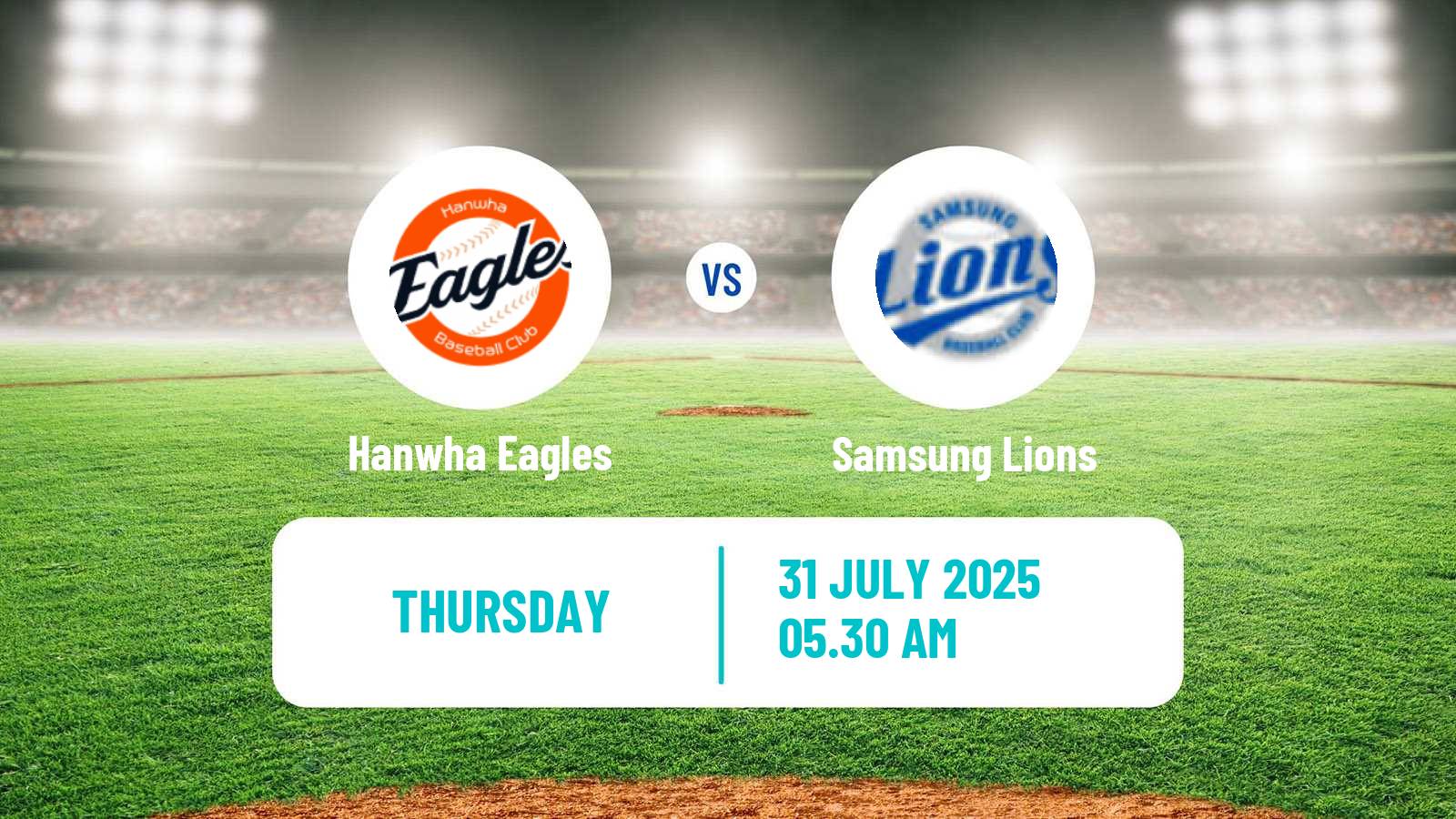 Baseball KBO Hanwha Eagles - Samsung Lions
