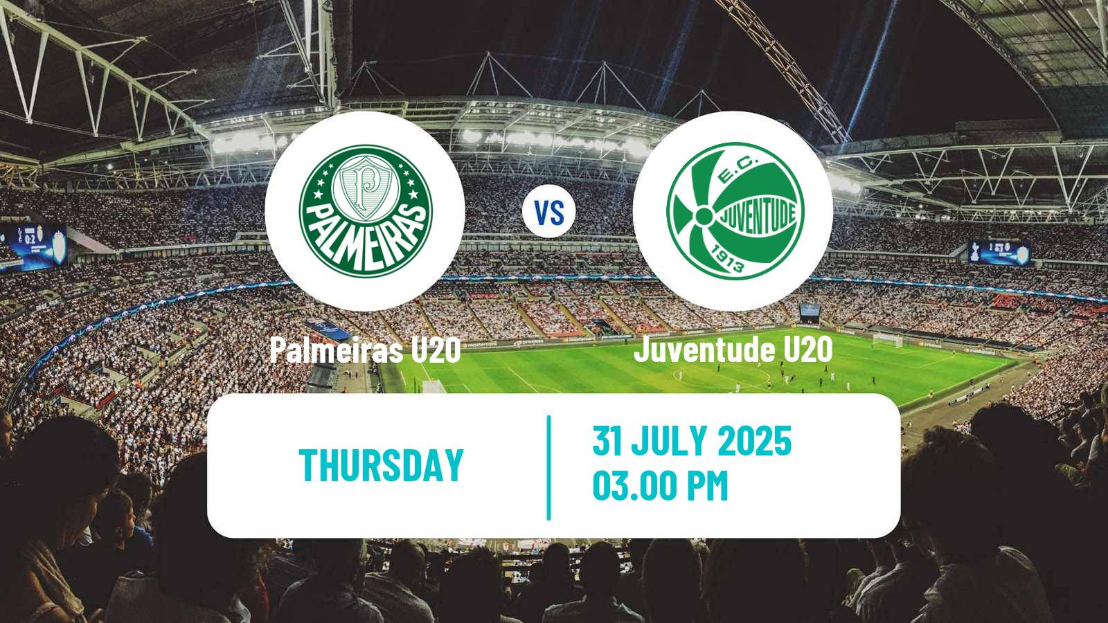 Soccer Brasileiro U20 Palmeiras U20 - Juventude U20