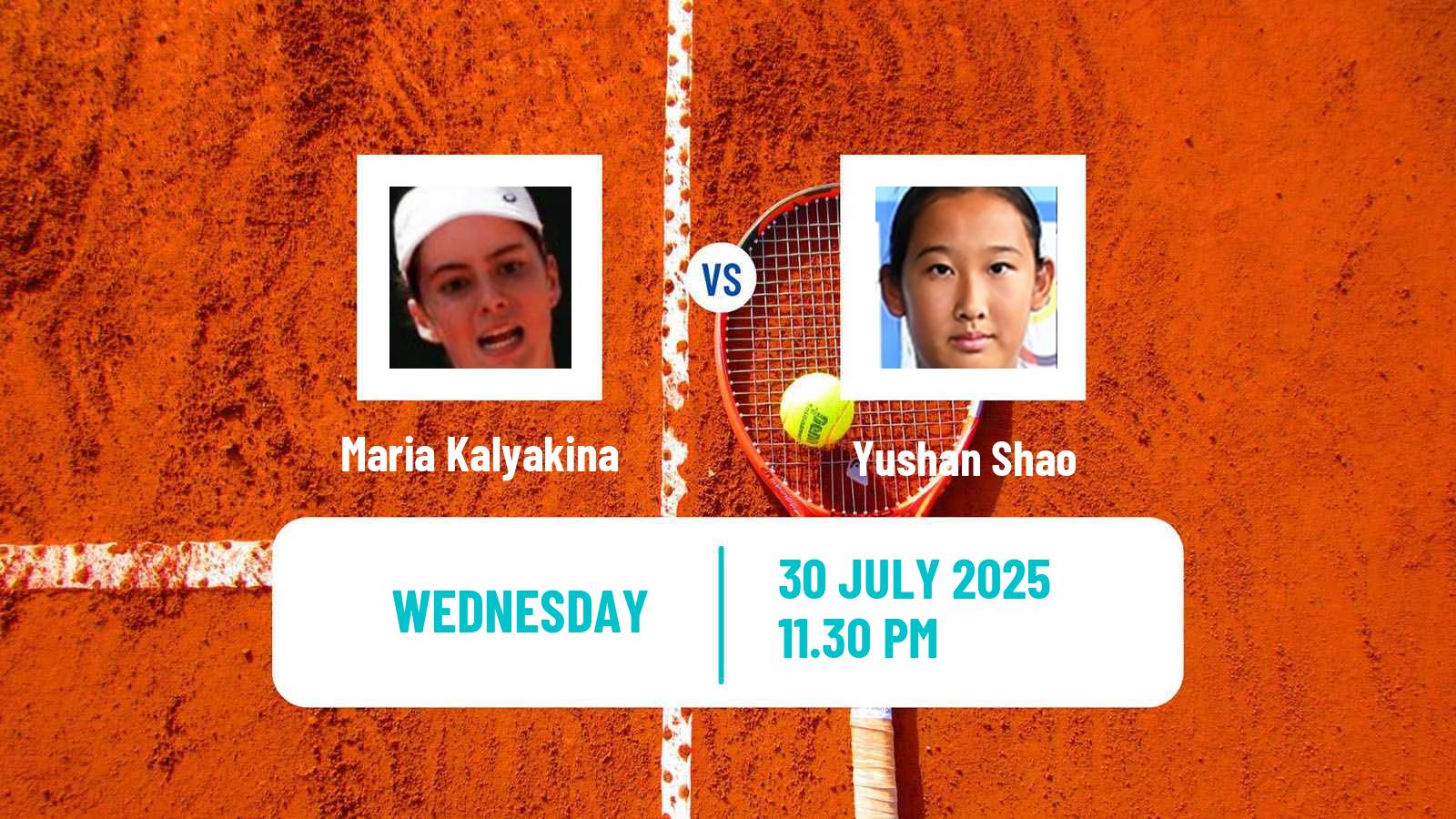 Tennis ITF W15 Luan 3 Women Maria Kalyakina - Yushan Shao