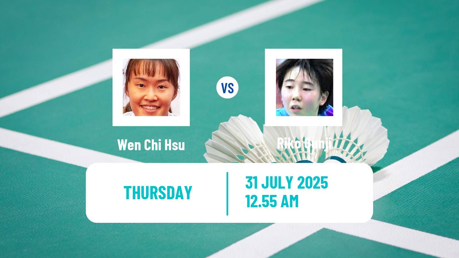 Badminton BWF World Tour Macau Open Women Wen Chi Hsu - Riko Gunji