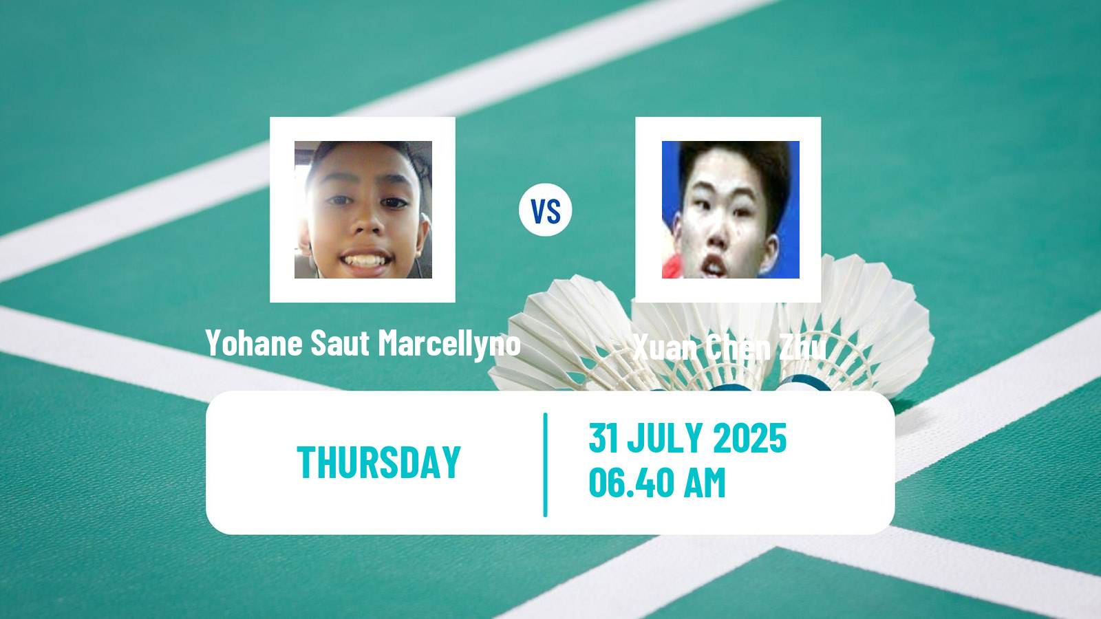 Badminton BWF World Tour Macau Open Men Yohane Saut Marcellyno - Xuan Chen Zhu