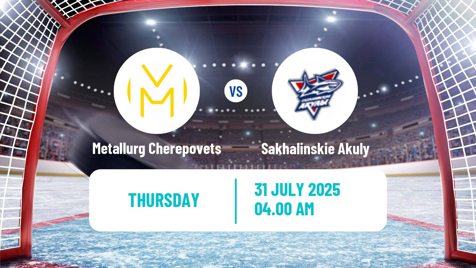 Hockey Club Friendly Ice Hockey Metallurg Cherepovets - Sakhalinskie Akuly
