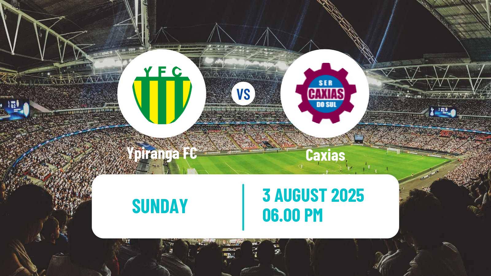Soccer Brazilian Serie C Ypiranga - Caxias