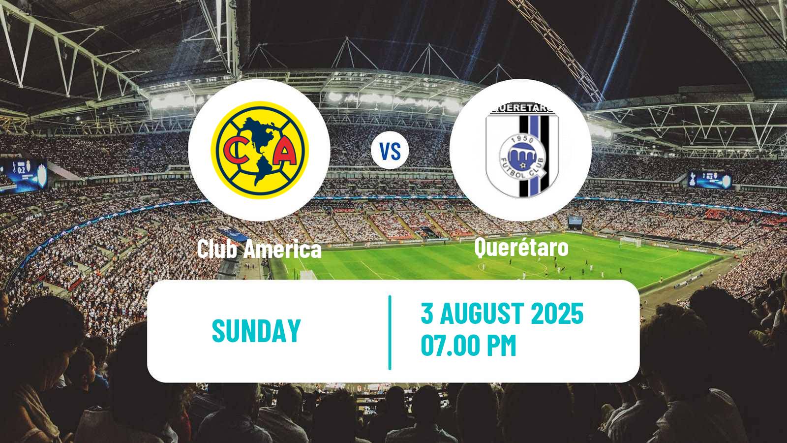 Soccer Mexican Liga MX Women Club America - Querétaro