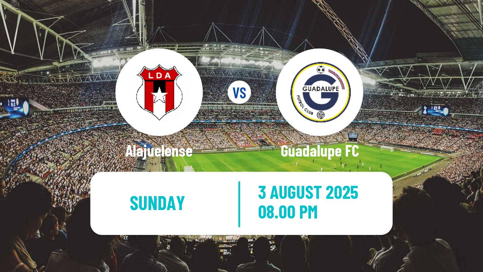 Soccer Costa Rican Primera Division Alajuelense - Guadalupe