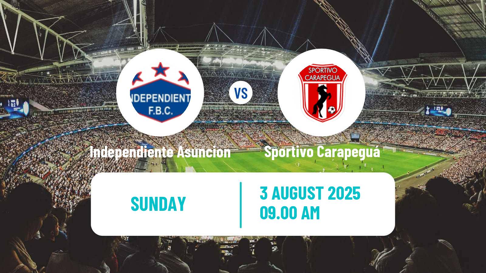 Soccer Paraguayan Division Intermedia Independiente Asuncion - Sportivo Carapeguá