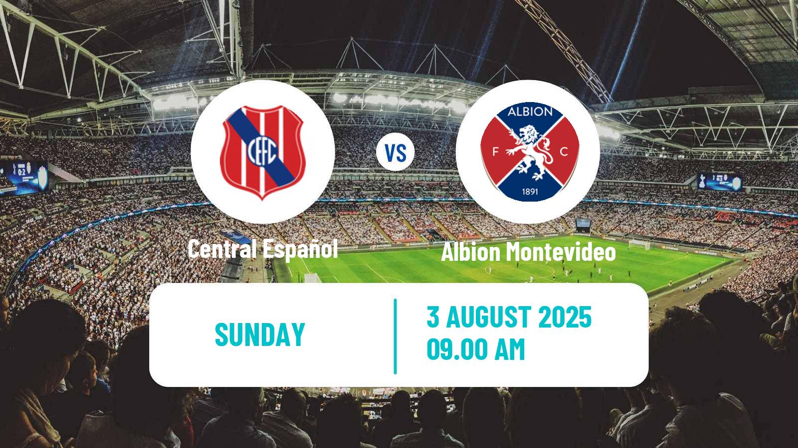 Soccer Uruguayan Segunda Division Central Español - Albion Montevideo