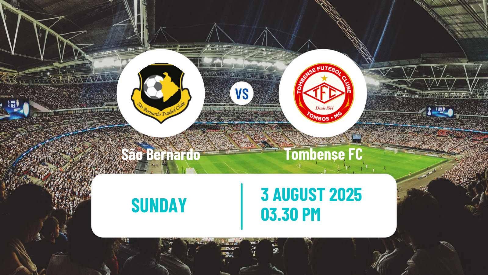 Soccer Brazilian Serie C São Bernardo - Tombense