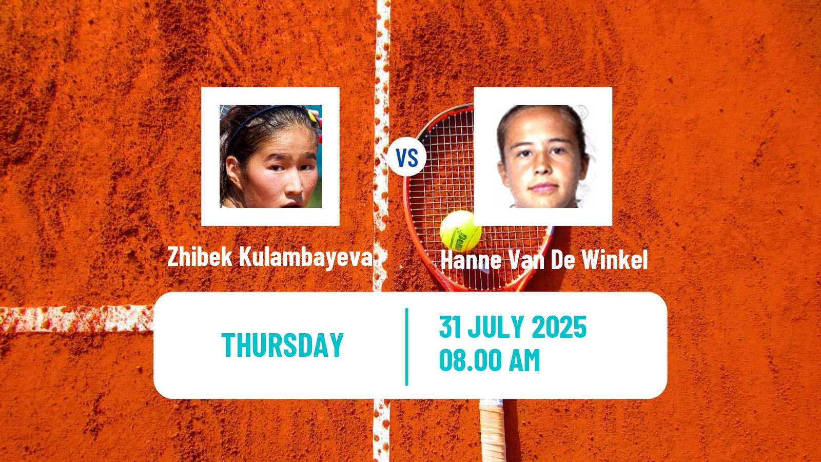Tennis ITF W75 Hechingen Women Zhibek Kulambayeva - Hanne Van De Winkel