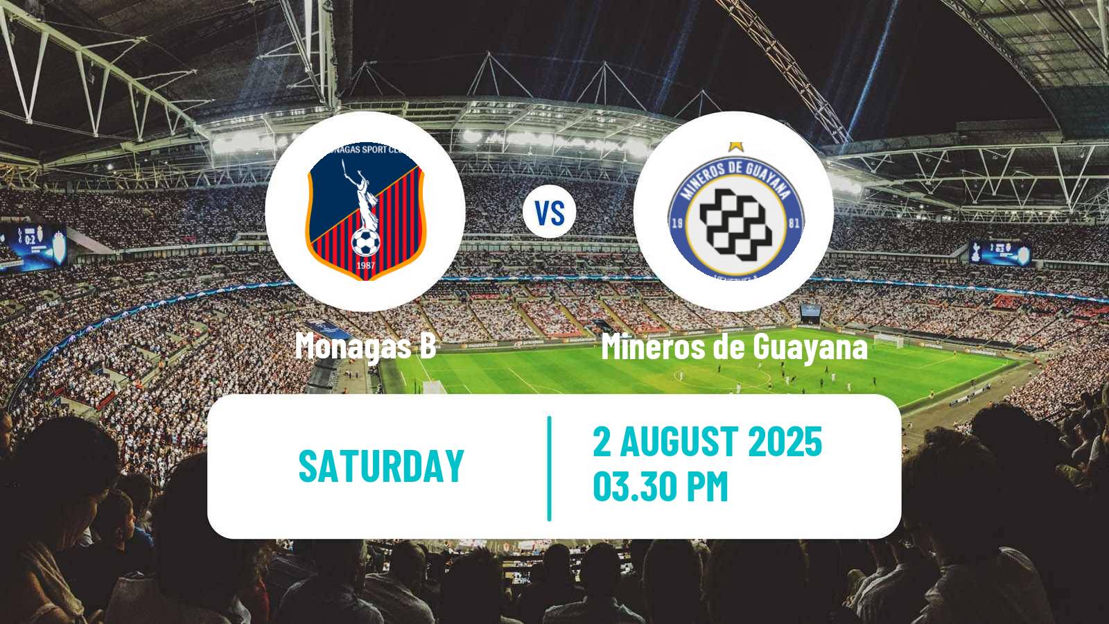 Soccer Venezuelan Segunda Division Monagas B - Mineros de Guayana