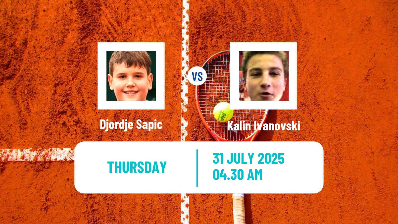 Tennis ITF M15 Kursumlijska Banja 13 Men Djordje Sapic - Kalin Ivanovski