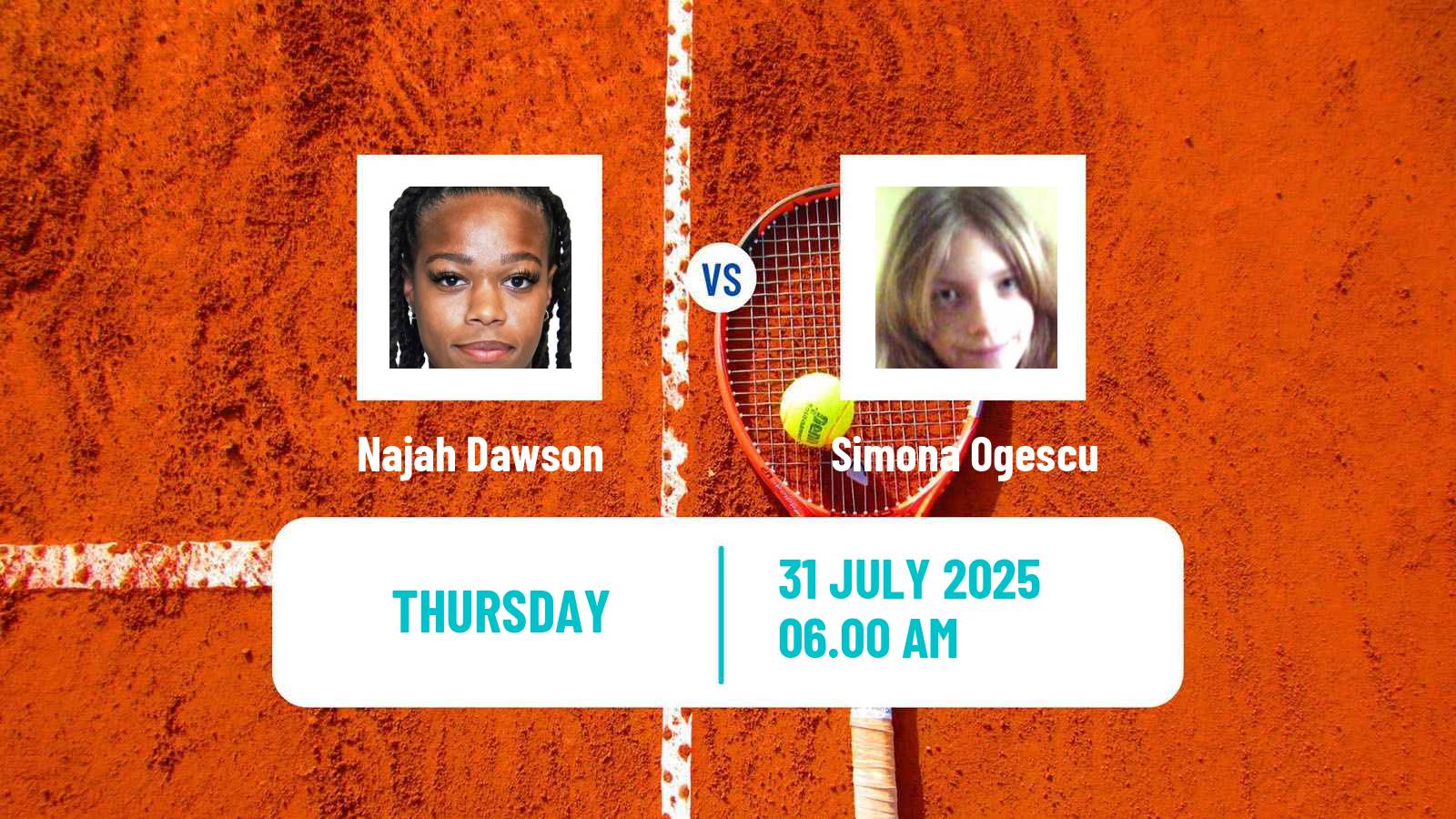 Tennis ITF W15 Cluj Napoca Women Najah Dawson - Simona Ogescu