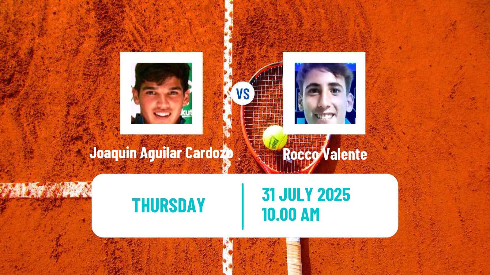 Tennis ITF M15 Santiago 4 Men Joaquin Aguilar Cardozo - Rocco Valente