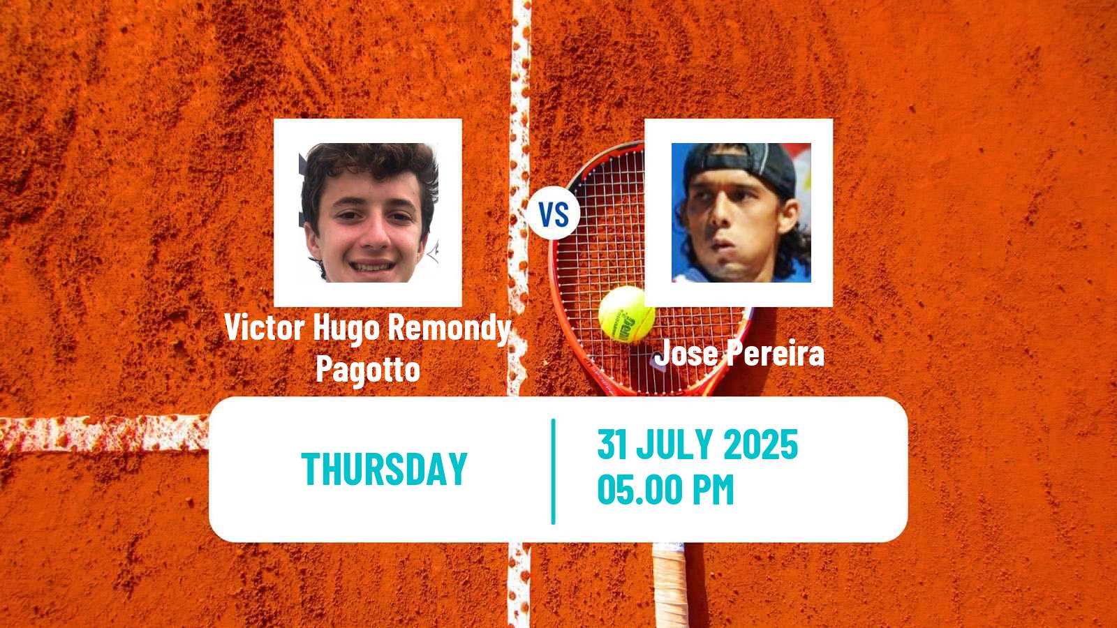 Tennis ITF M15 Joinville Men Victor Hugo Remondy Pagotto - Jose Pereira