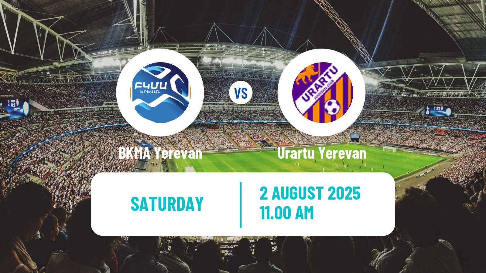 Soccer Armenian Premier League BKMA Yerevan - Urartu Yerevan