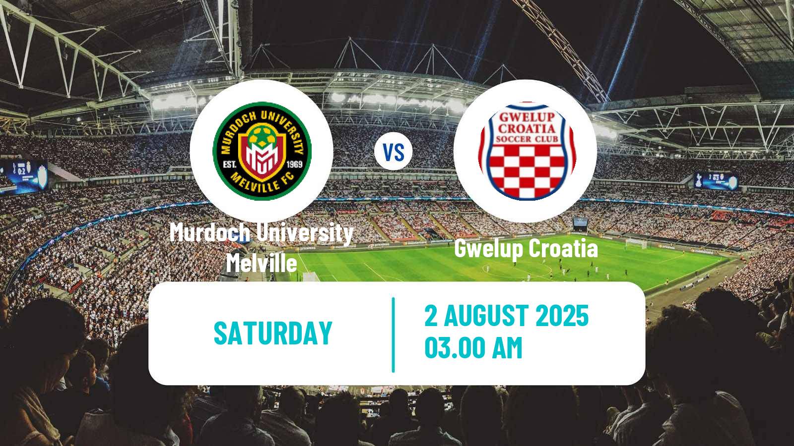 Soccer Australian WA State League Murdoch University Melville - Gwelup Croatia
