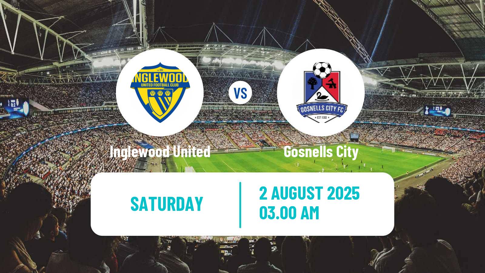 Soccer Australian WA State League Inglewood United - Gosnells City