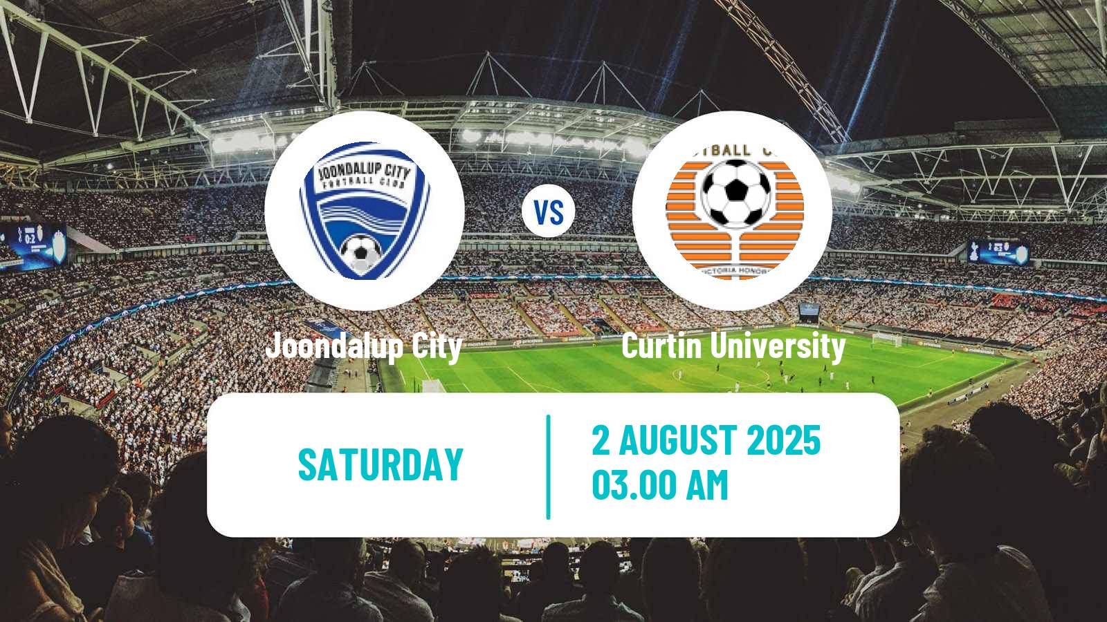 Soccer Australian WA State League Joondalup City - Curtin University