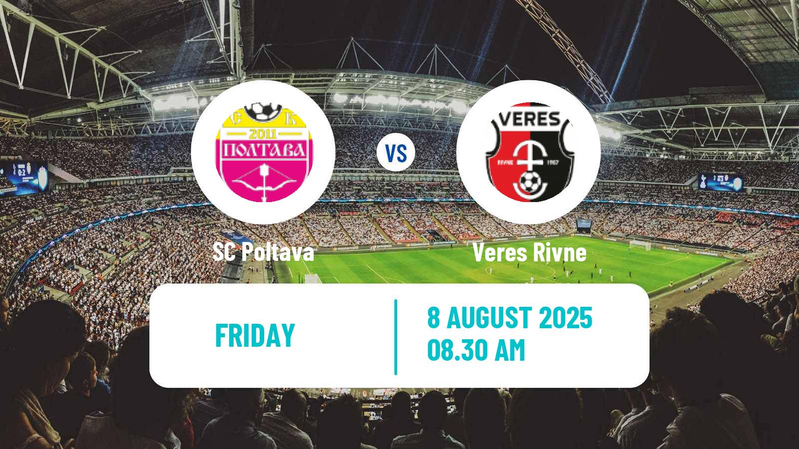 Soccer Ukrainian Premier League Poltava - Veres Rivne