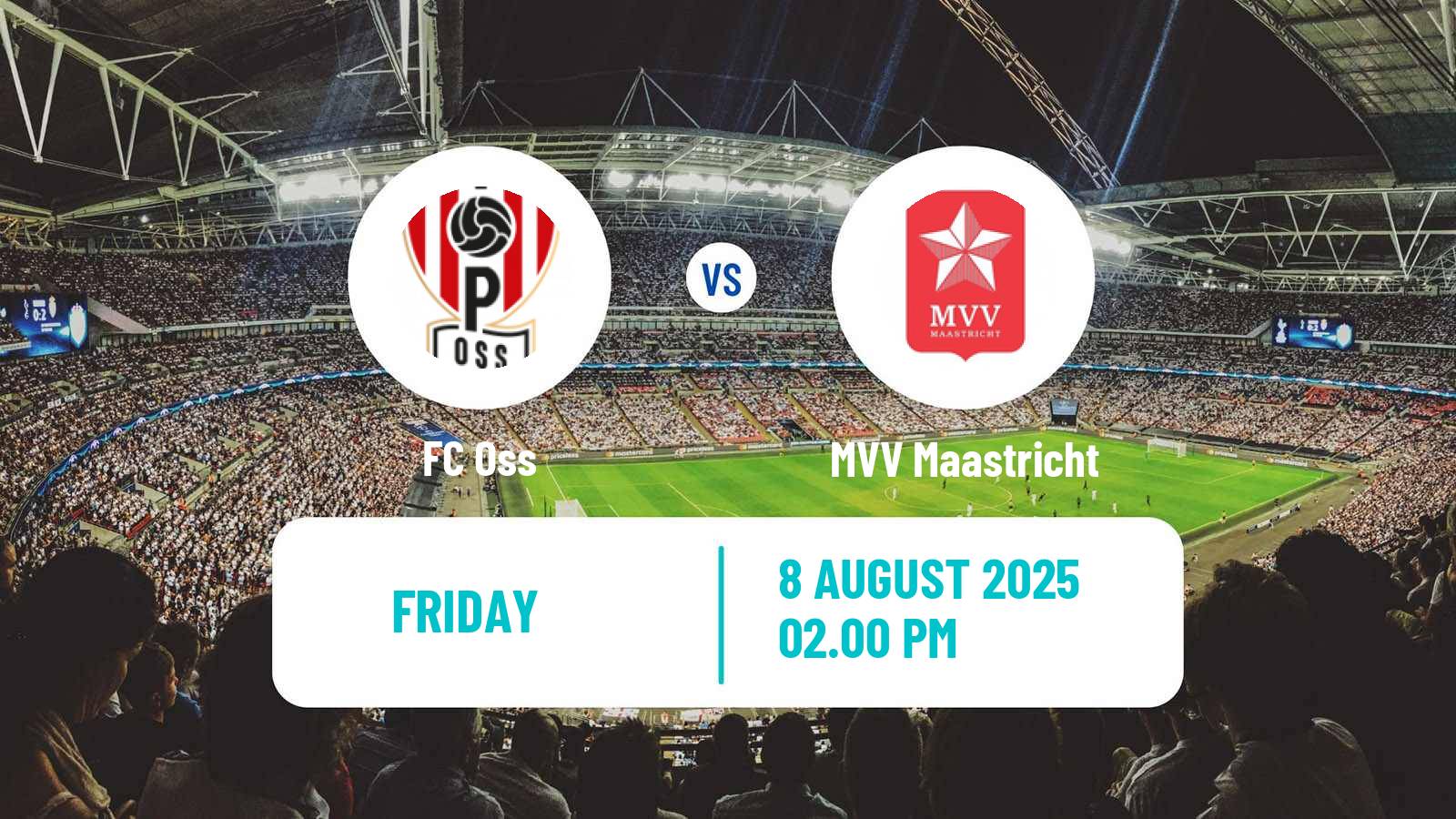 Soccer Dutch Eerste Divisie FC Oss - MVV Maastricht