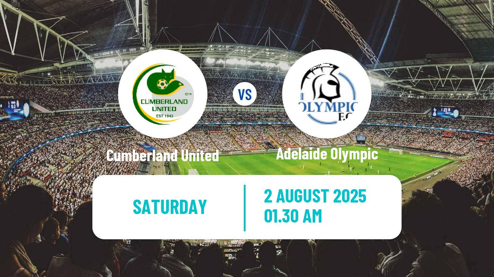 Soccer Australian SA State League Cumberland United - Adelaide Olympic
