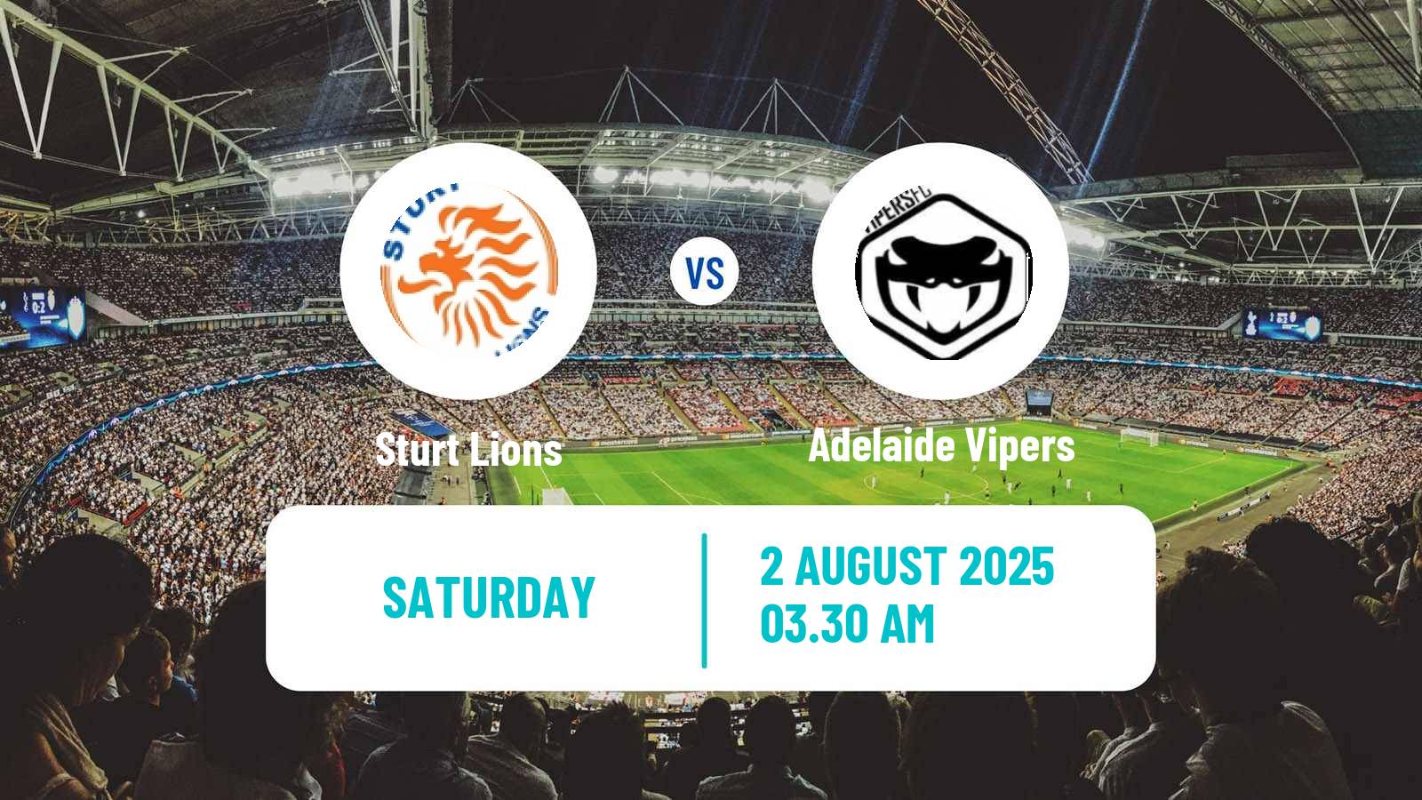 Soccer Australian SA State League Sturt Lions - Adelaide Vipers