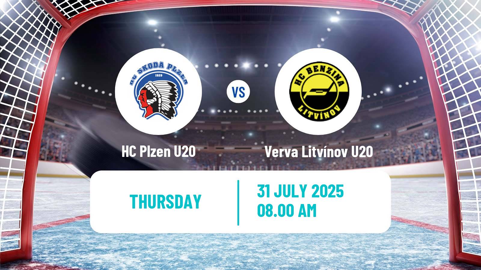 Hockey Club Friendly Ice Hockey Plzen U20 - Verva Litvínov U20
