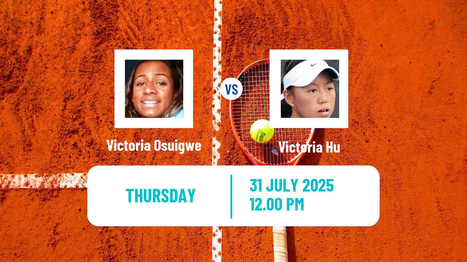 Tennis ITF W75 Lexington Ky Women Victoria Osuigwe - Victoria Hu