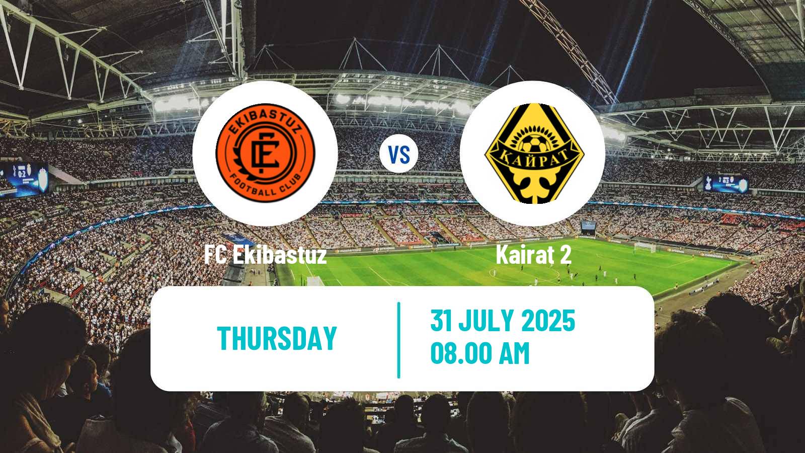 Soccer Kazakh First Division Ekibastuz - Kairat 2