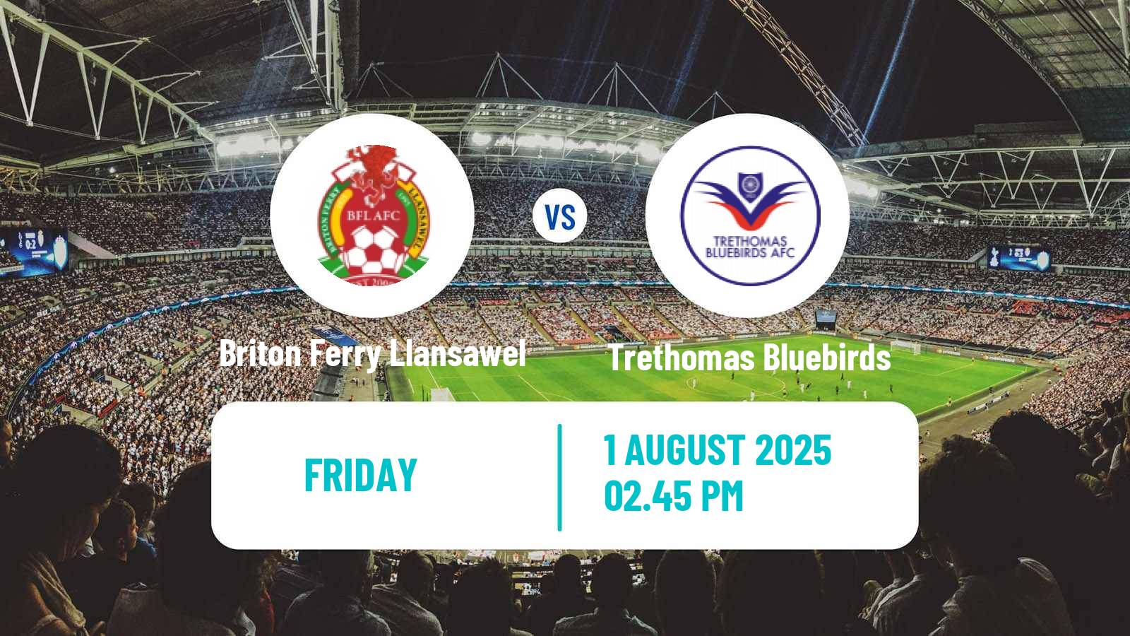 Soccer Welsh League Cup Briton Ferry Llansawel - Trethomas Bluebirds